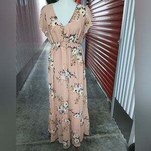 Isabel Maternity by Ingrid & Isabel Floral Blush Maxi Dress